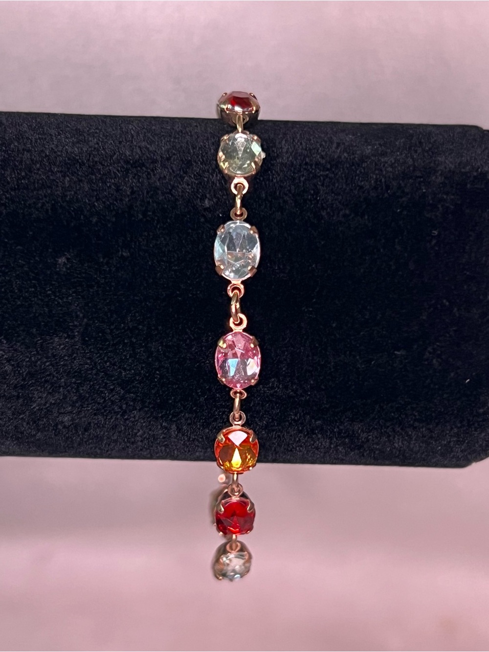 NRT by Avon Gold Tone Multicolor Link Bracelet